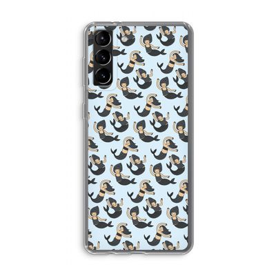 Zeemeermin: Samsung Galaxy S21 Plus Transparant Hoesje