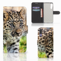 Huawei P20 Pro | Telefoonhoesje | Met pasjeshouder | Baby Luipaard