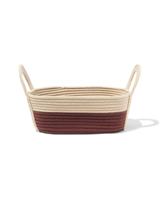 HEMA Mand 34x13cm Touw Beige