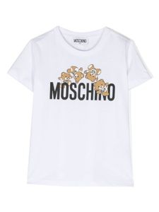 Moschino Kids t-shirt à logo Teddy Bear - Blanc