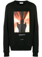 Ih Nom Uh Nit closed print sweatshirt - Noir