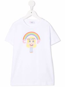 Chiara Ferragni Kids t-shirt à logo imprimé - Blanc