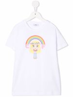 Chiara Ferragni Kids t-shirt à logo imprimé - Blanc