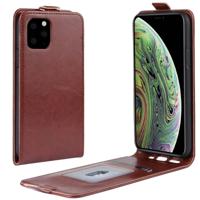 Crazy Horse verticale Flip lederen beschermhoes voor iPhone XI (2019) (bruin)