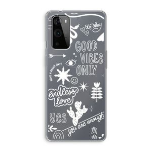 Good vibes: OnePlus 9 Pro Transparant Hoesje