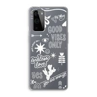 Good vibes: OnePlus 9 Pro Transparant Hoesje