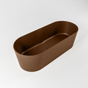 Vrijstaand bad Mondiaz Noble | 180x75 cm | Solid surface | Ovaal | Rust