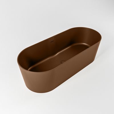 Vrijstaand bad Mondiaz Noble | 180x75 cm | Solid surface | Ovaal | Rust
