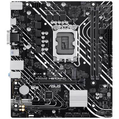 Asus PRIME H610M-D Moederbord Socket Intel LGA 1700 Vormfactor Micro-ATX Moederbord chipset Intel® H610