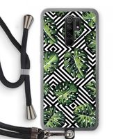 Geometrische jungle: Xiaomi Redmi 9 Transparant Hoesje met koord