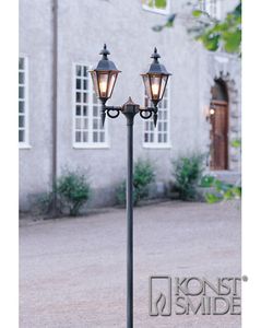 Lantaarnlamp Pallas 2-lichts 60.5cm matzwart exclusief paal 527-750