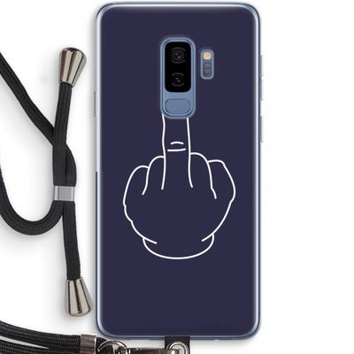 F**k U: Samsung Galaxy S9 Plus Transparant Hoesje met koord