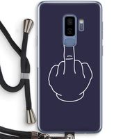 F**k U: Samsung Galaxy S9 Plus Transparant Hoesje met koord
