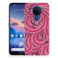 Nokia 5.4 | Hoesje maken | Swirl Pink