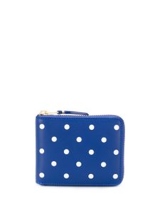 Comme Des Garçons Wallet portefeuille à pois - Bleu