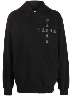 Philipp Plein hoodie Gothic Plein à manches longues - Noir
