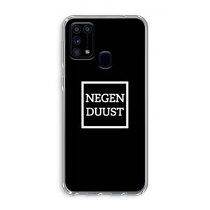 Negenduust black: Samsung Galaxy M31 Transparant Hoesje