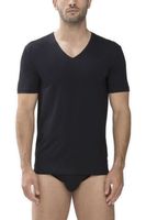 Mey Dry Cotton Regular Fit T-Shirt V-hals zwart, Effen - thumbnail