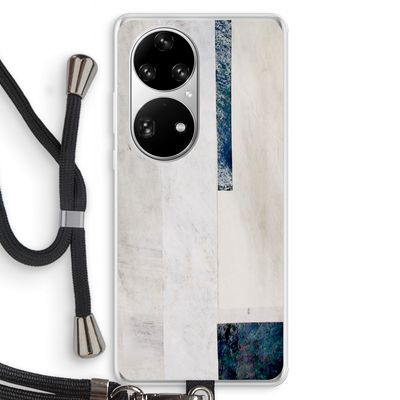 Meet you there: Huawei P50 Pro Transparant Hoesje met koord