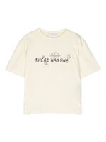 There Was One Kids t-shirt en coton à logo imprimé - Tons neutres