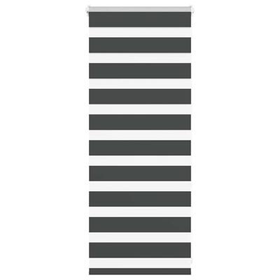 Zebra rolgordijn 60x100 cm stofbreedte zwart 55,9 cm