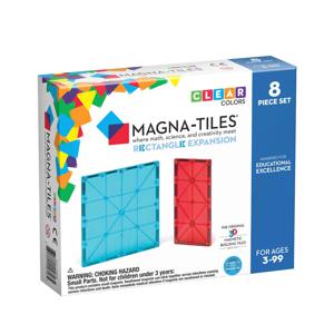 Magna-Tiles - Clear Colors - Rectangles Expansion Set