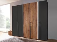 Kast VALOU 5 deuren grafiet/oak atlantic met led