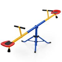 2-Persoons Wip Tuinwip 360° Draaibaar Kinderwip Belastbaar tot 60kg Kinderwip Metalen Carrouselwip voor Kinderen van 3-8 Jaar