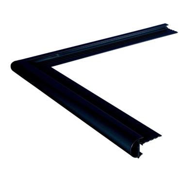 Aluminium Buitenhoek Kraal Zwart, RAL9005 38 x 500 x 500mm Aluminium Buitenhoek Kraal Zwart, RAL9005 38 x 500 x 500mm