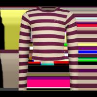 Vingino winter top meisjes - paars - Basic crop top - rib, strepen