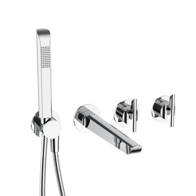 Crosswater Module Badset - 2 grepen - baduitloop - handdouche - chroom FOMOD440TRIMC