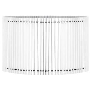 Papieren Gevouwen Lampenkap - Cilindrisch - White - ø40 x 20 cm - E27 fitting - Voor Staande Lamp - Ontworpen voor woonkamer en eetkamer