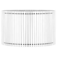 Papieren Gevouwen Lampenkap - Cilindrisch - White - ø40 x 20 cm - E27 fitting - Voor Staande Lamp - Ontworpen voor woonkamer en eetkamer