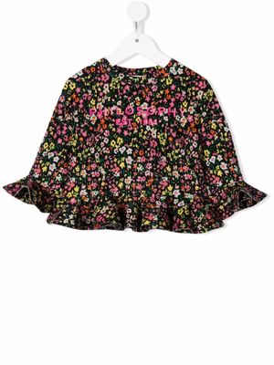 Philosophy Di Lorenzo Serafini Kids t-shirt à fleurs - Noir