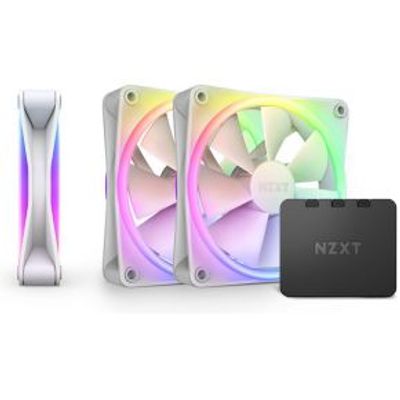NZXT F120 RGB DUO - 120mm RGB Fan - Triple - White