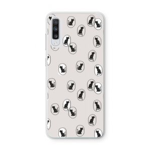 Miauw: Samsung Galaxy A70 Transparant Hoesje