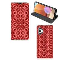 Samsung Galaxy A32 4G | A32 5G Enterprise Editie Hoesje met Magneet Batik Rood - thumbnail