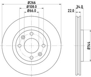 Remschijf 8DD355108351