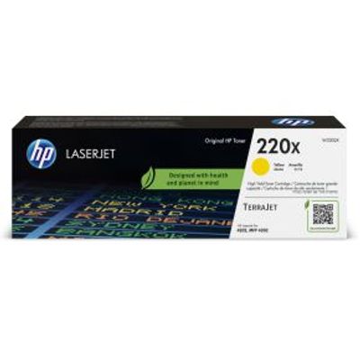 HP 220X originele LaserJet-tonercartridge, geel