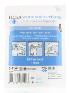 Heka Snelverband nr. 3 8 x 10 cm steriel