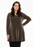 Yoek Tuniek wide bottom LUREX | Zwart | Maat 58/60 Yoek Tuniek wide bottom LUREX | Zwart | Maat 58/60