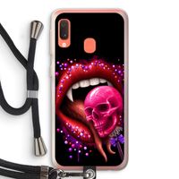 Dodelijk zoet: Samsung Galaxy A20e Transparant Hoesje met koord