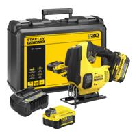 Stanley fatmax v20 18v decoupeerzaag (geel/zwart, koffer, 2 accu's (2.0ah) en oplader (4a) inbegrepen)
