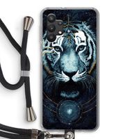 Darkness Tiger: Samsung Galaxy A32 5G Transparant Hoesje met koord Darkness Tiger: Samsung Galaxy A32 5G Transparant Hoesje met koord