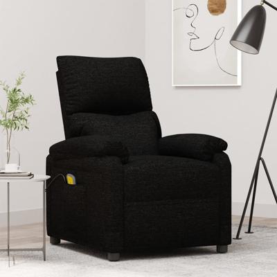 Massagestoel stof zwart