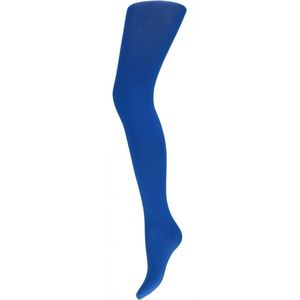 Kobalt blauwe dames panty 60 denier - Verkleed kleding panty L/XL  -
