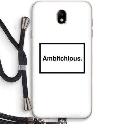Ambitchious: Samsung Galaxy J7 (2017) Transparant Hoesje met koord