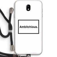 Ambitchious: Samsung Galaxy J7 (2017) Transparant Hoesje met koord