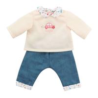 Corolle t-shirt en spijkerbroek voor babypop, 36cm