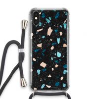 Terrazzo N°11: iPhone XS Transparant Hoesje met koord